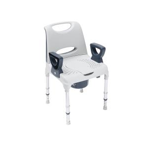 Cadeira sanitária AQ-TICA cinzento escuro/branco