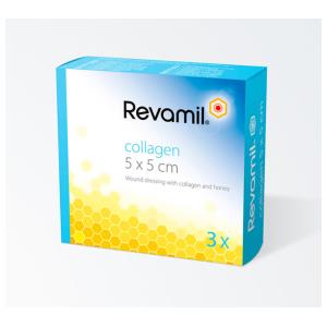 Revamil® Collagen 5x5 cm confezione da 3 pad