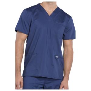 Cherokee Revolution Men's V-Neck Top in blue navy - M