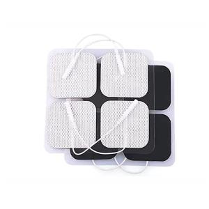 Eléctrodos para electroestimulação reutilizáveis com cabo de 50×50 mm