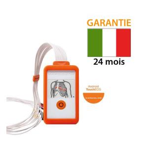 Cardioline TouchECG HD+ - électrocardiographe avec logiciel et coque de protection - Android