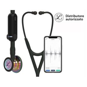 Fonendoscopio Littmann CORE Digital elettronico 8572 - Nero finiture arcobaleno brillanti