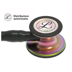 Fonendoscopio Littmann Cardiology IV - 6165 - nero finiture arcobaleno