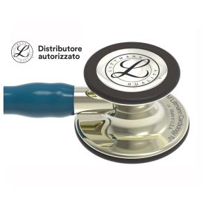 Fonendoscopio Littmann Cardiology IV - 6190 - blu caraibico finiture champagne