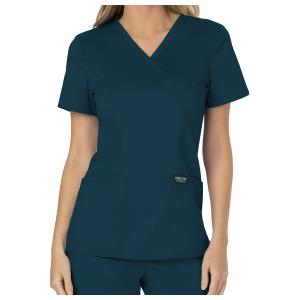Cherokee Revolution Women Medical Scrub Mock Wrap blue caribbean - XL