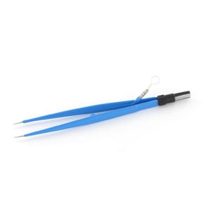 Forceps em linha reta com irrigação - 18 cm - 1 ponto mm