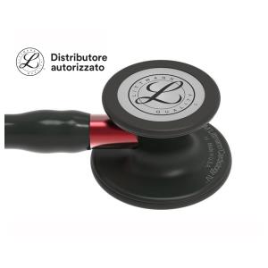 Fonendoscopio Littmann Cardiology IV - 6200 - nero con finiture nere e rosse