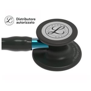 Fonendoscopio Littmann Cardiology IV - 6201 - nero con finiture nere e blu