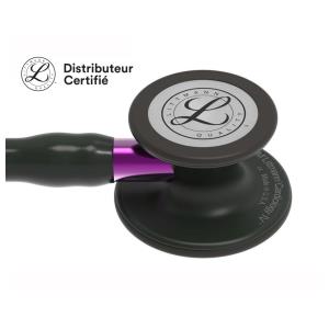 Stéthoscope Littmann Cardiology IV - 6203 - noir finition noir tige violette