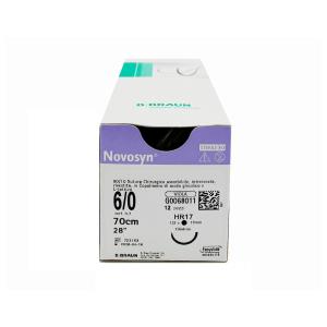 Novosyn suture assorbibili in poliglactina 910, ago 3/8 da 16 mm, USP 4/0 - filo viola 70 cm