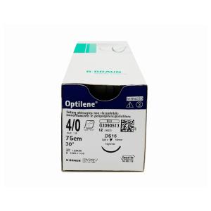 Optilene suture non assorbibili in polipropilene, ago 3/8 da 19mm, USP 4/0 - filo blu da 45 cm