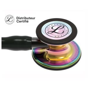 Stéthoscope Littmann Cardiology IV - 6240 - noire finition arc en ciel brillante