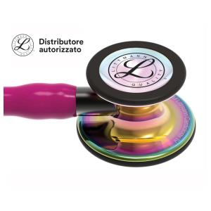 Fonendoscopio Littmann Cardiology IV - 6241 - lampone finiture arcobaleno brillanti