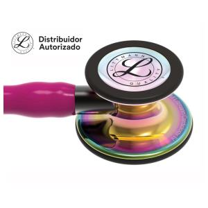Estetoscópio Littmann Cardiology IV - 6241 - framboesa acabamentos arco-íris brilhante