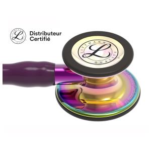 Stéthoscope Littmann Cardiology IV - 6239 - prune finition arc en ciel brillante