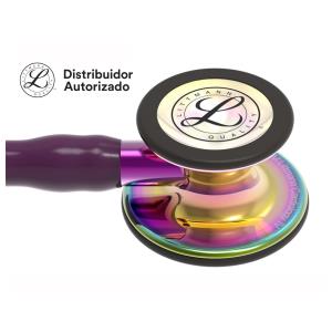 Estetoscópio Littmann Cardiology IV - 6239 - Ameixa acabamentos arco-íris brilhante