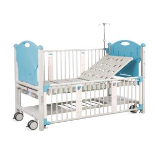 Lettino pediatrico con 2 manovelle - azzurro