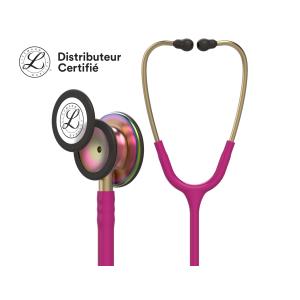 Stéthoscope Littmann® Classic III - 5806 - framboise - finition arc-en-ciel