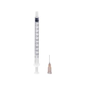 B.Braun Omnifix Seringa Insulina 1ml 100 U.I. luer central com agulha 26G×12 mm