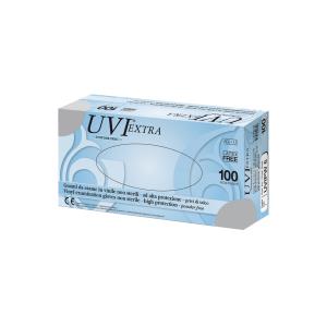 Luvas de vinil sem pó - médias