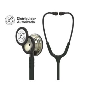 Estetoscópio Littmann Classic III - 5861 - preto acabamentos champanhe