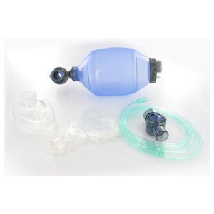 Pallone rianimazione autoclavabile in silicone - adulti, kit in sacca