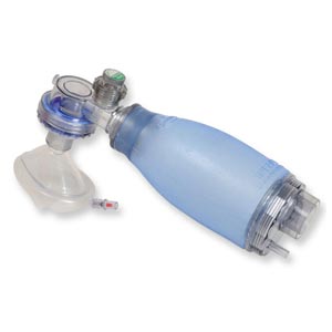 Ressuscitador pulmonar descartável PVC - neonatal, com máscara