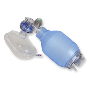 Ressuscitador pulmonar descartável PVC - pediátrico, com máscara