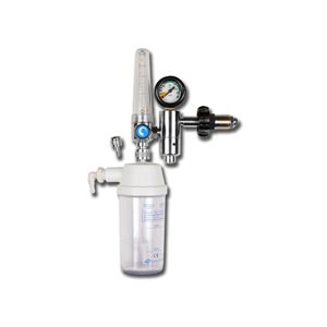 Pressure reducer NF with flowmeter and humidifier 