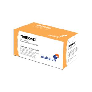 Sutures non résorbables Trubond en polyester, double aiguille 1/2 tapercut de 17 mm, USP 2/0 - vert