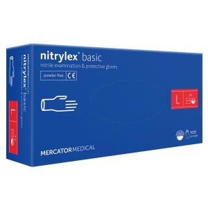 Nitrylex Basic Luvas de nitrilo sem pó - grandes