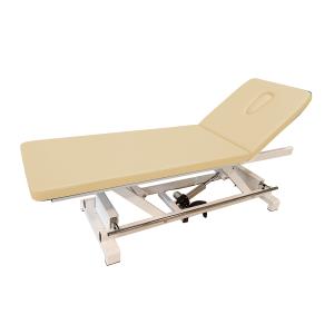 Lettino elettrico altezza regolabile con barra perimetrale - beige