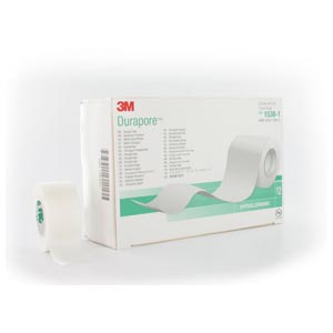 3M™ Durapore™ - 2,5 cm x 9,14 m Fita adesiva cirúrgica de seda artificial - 1538-1