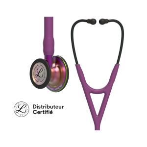 Stéthoscope Littmann Cardiology IV - 6205 - prune avec finition arc-en-ciel et violette