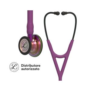 prugna con finiture arcobaleno e viola