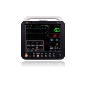 Monitor multiparametrico K12 touchscreen - RESP, TEMP, NIBP, SpO2, ECG 10 terminazioni