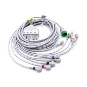 Câble ECG 10 brins pour moniteur K12 et K15 avec 10 brins