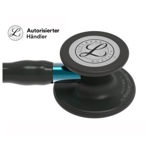 Littmann-Stethoskop Cardiology IV - 6201 - schwarz mit Feinbearbeitung in schwarz und blau