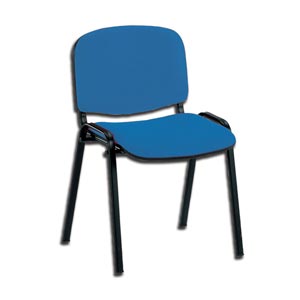 Chaise ISO - tissu - bleu