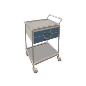 Carrello in inox Deluxe con 2 cassetti