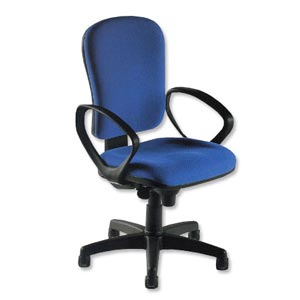 Cremona: escritório cadeira - tecido - azul