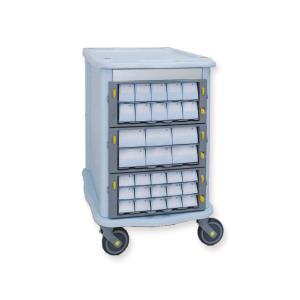 Aurion Mini 400 double face trolley - 62 drawers