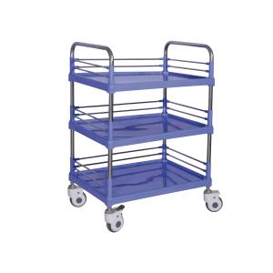 Carrello in acciaio Utility con 3 ripiani