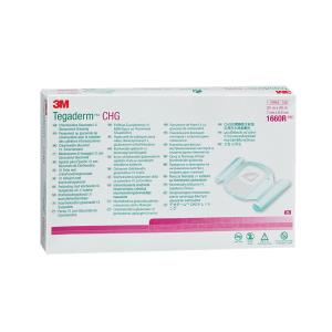 3M™ Tegaderm™ CHG 1660R Medicazione di fissaggio IV - 7 × 8,5 cm