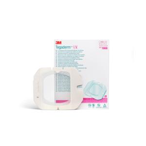 3M™ Tegaderm™ I.V. Advanced 1668 Medicazione trasparente con finestra non adesiva - 12 x 12 cm