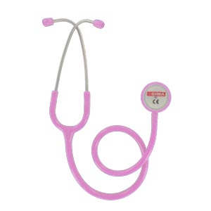 Stéthoscope Classic à tête double pour adulte - Lyre rose