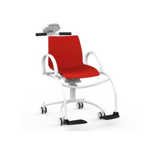 Wunder DE20 Balança cadeira digital com rodas vermelha - 250 kg - Classe III
