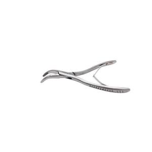 Pinça de extração curva veterinária - 16 cm