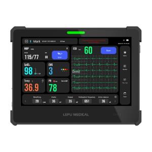 Monitor Multiparamétrico AIView VS em formato tablet - SpO₂, PR, NIBP, ECG, Temperatura