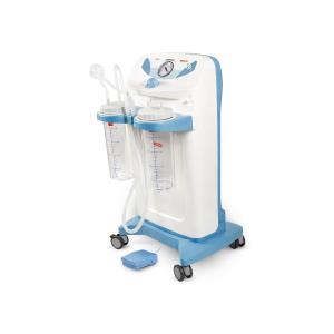 Aspirador cirúrgico Clinic Plus com 2 frascos de 4 litros + pedal - 60 lit/min